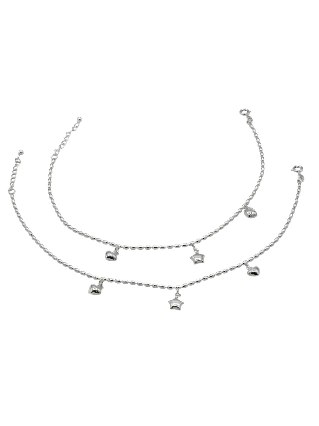 Sterling Silver Ladies Anklets - Roop Darshan