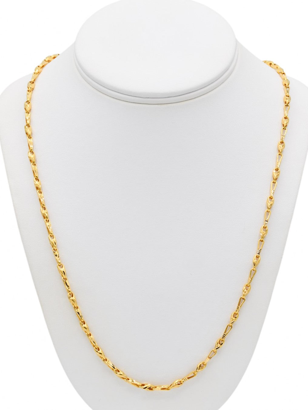 22ct Gold Hollow Chain - Roop Darshan