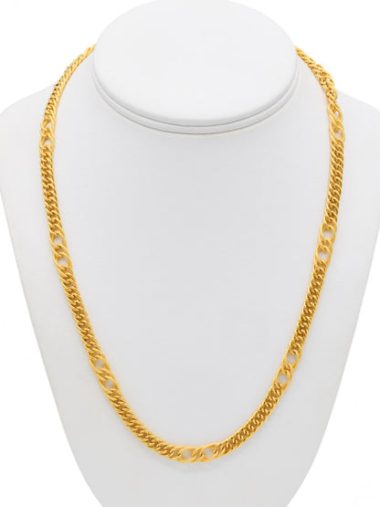 22ct Gold Hollow Curb Chain – Roop Darshan - Main Image