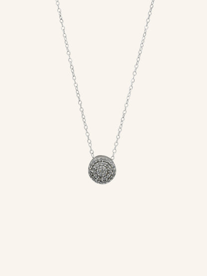Cluster Sterling Silver Necklace
