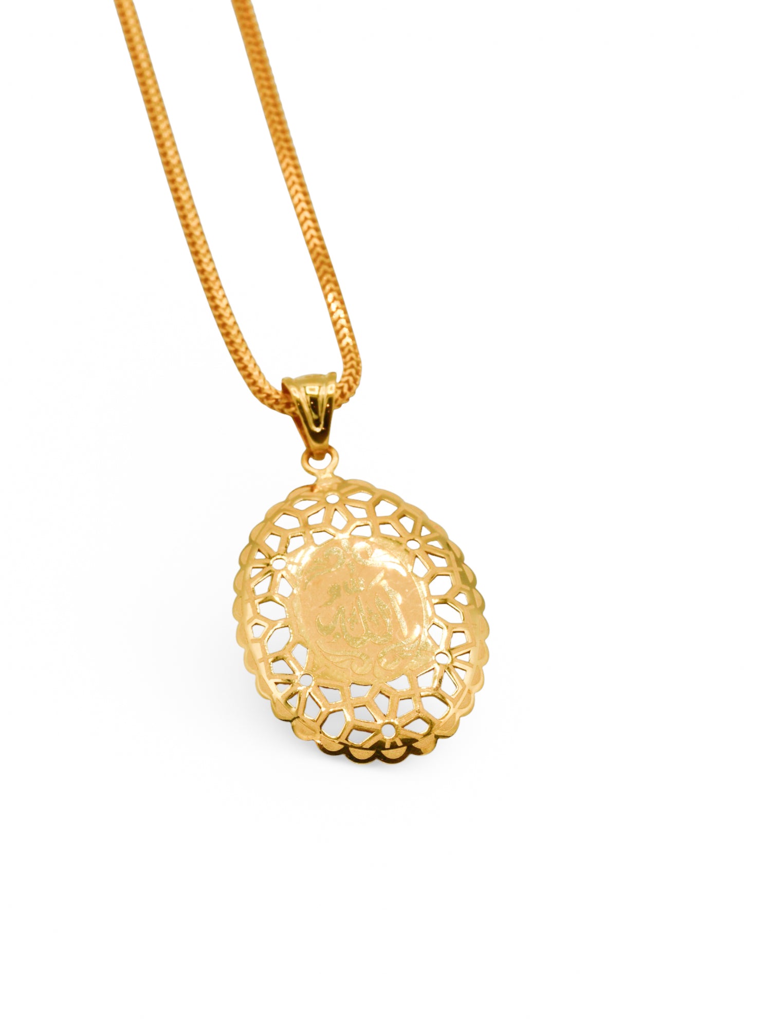 22Ct Gold Allah Pendant