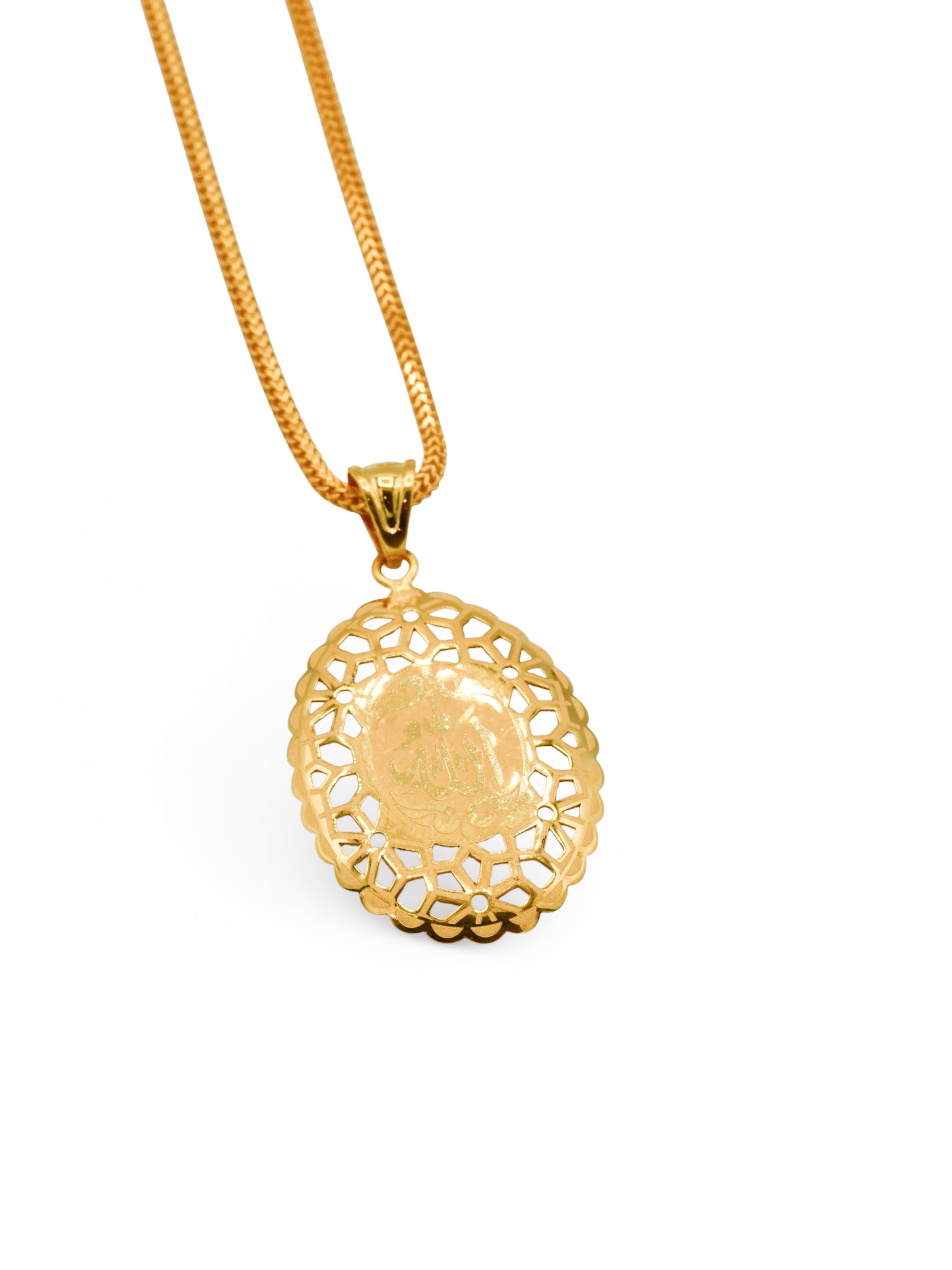 22Ct Gold Allah Pendant - Roop Darshan