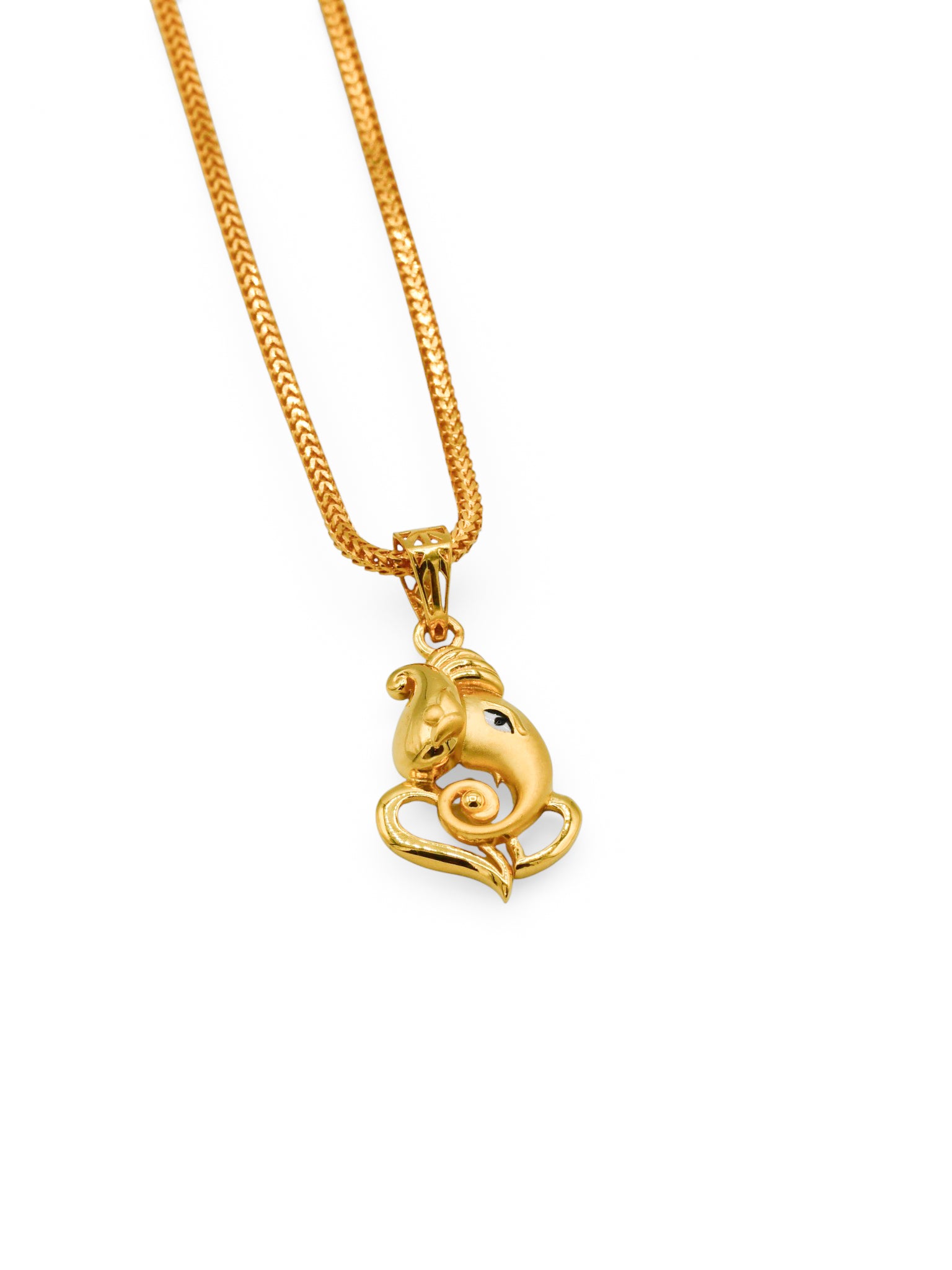 22Ct Gold Ganeshji Pendant - Roop Darshan