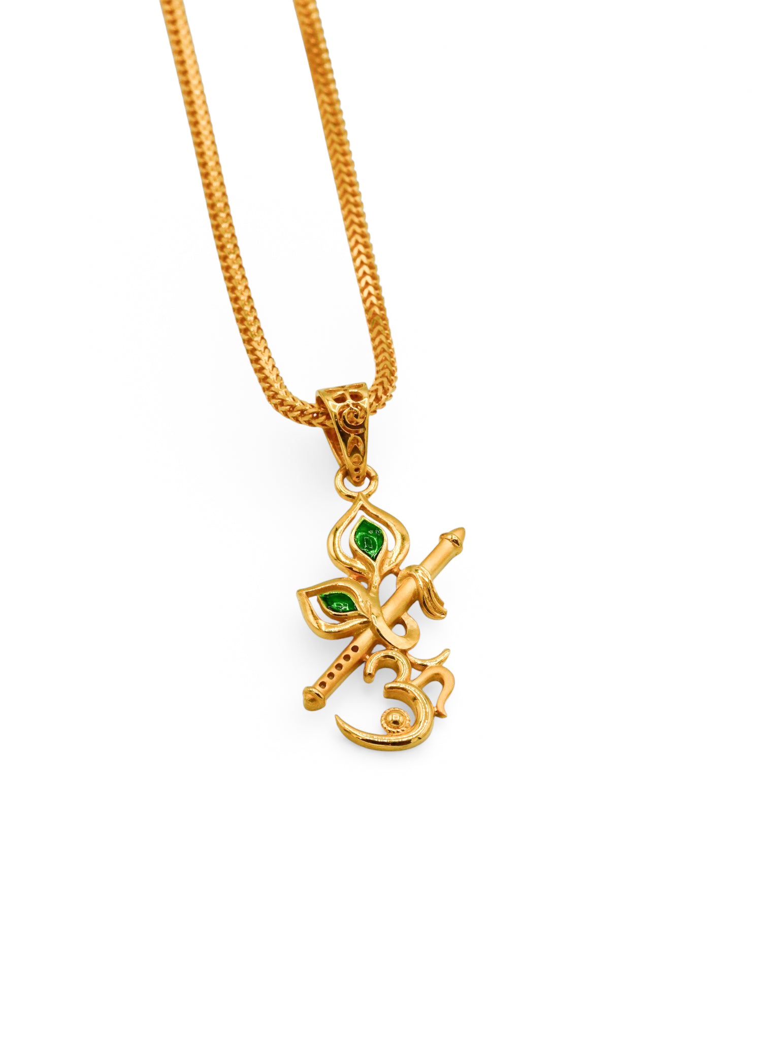 22Ct Gold Mina Om Pendant