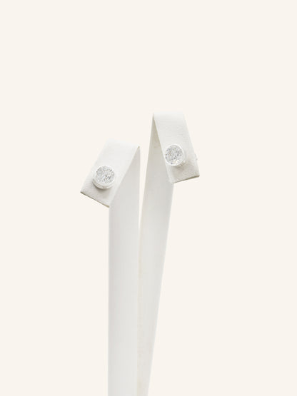 CZ Sterling Silver Bezel Studs