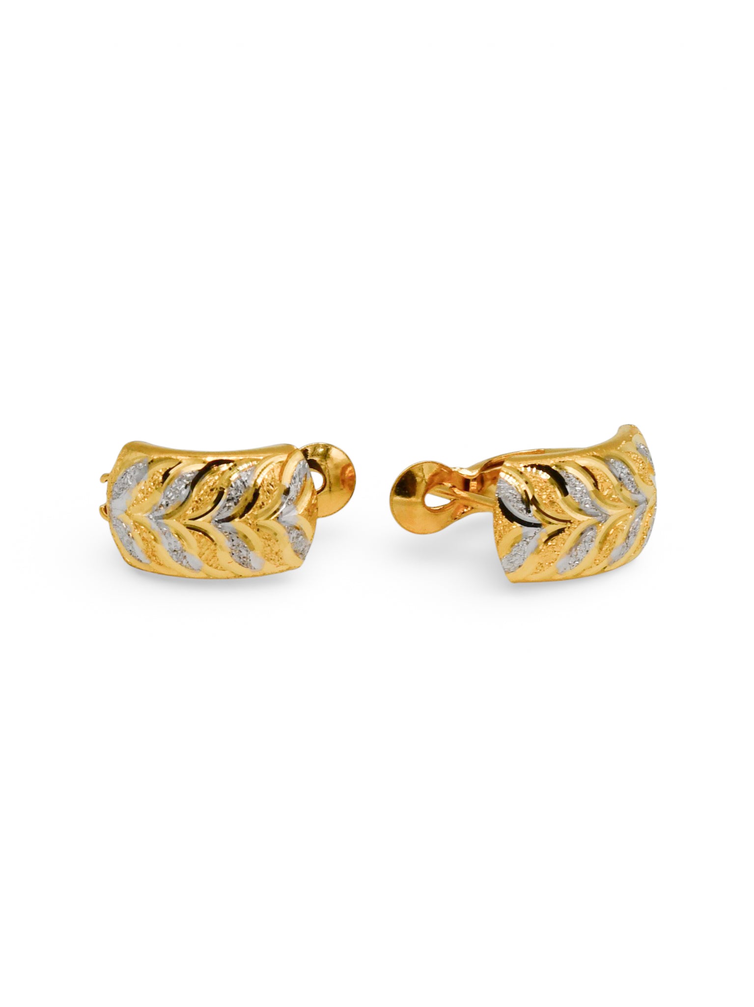 22Ct Gold Two Tone Spring Bali - Roop Darshan
