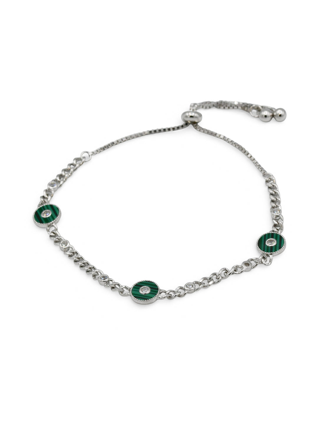 Sterling Silver CZ Bracelet - Roop Darshan