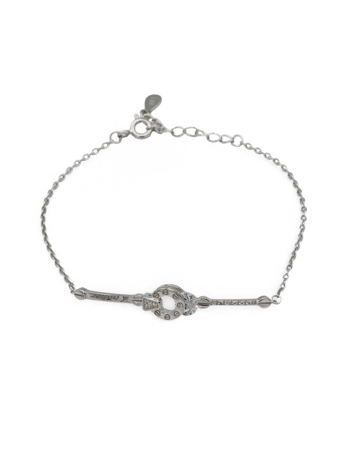 Sterling Silver CZ Bracelet - Roop Darshan