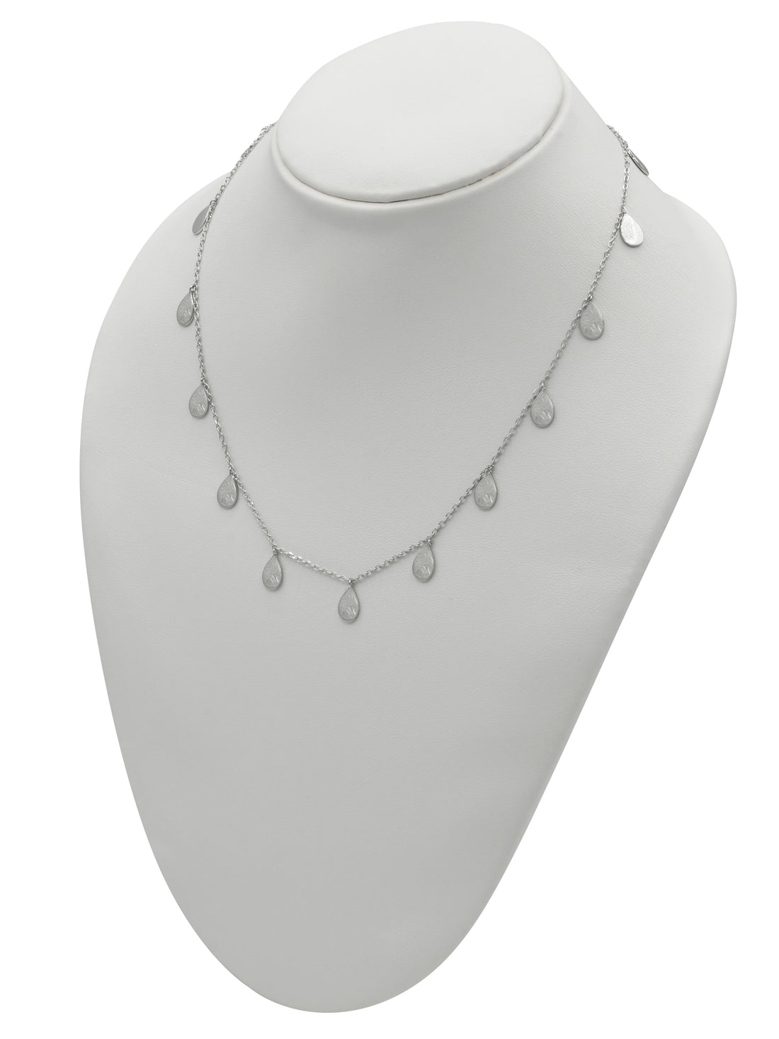 Sterling Silver Teardrop Necklace - Roop Darshan