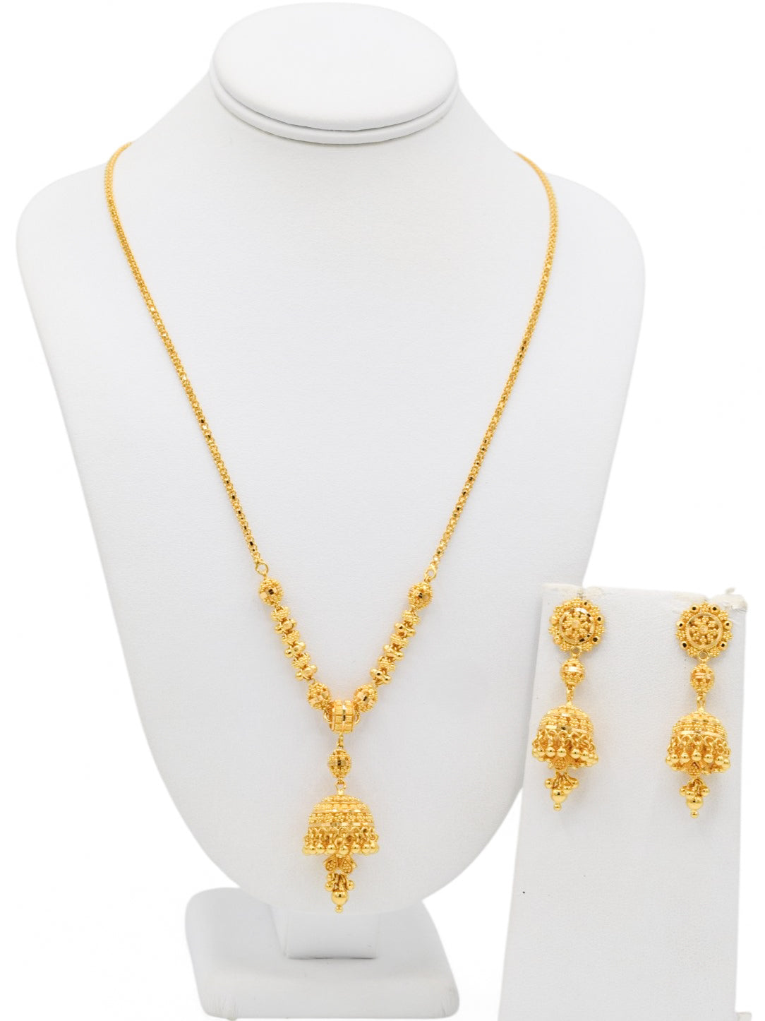22ct Gold Necklace Set - Roop Darshan