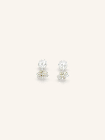 Mini Star Sterling Silver CZ Studs