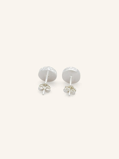 Textured Sterling Silver Ball Studs