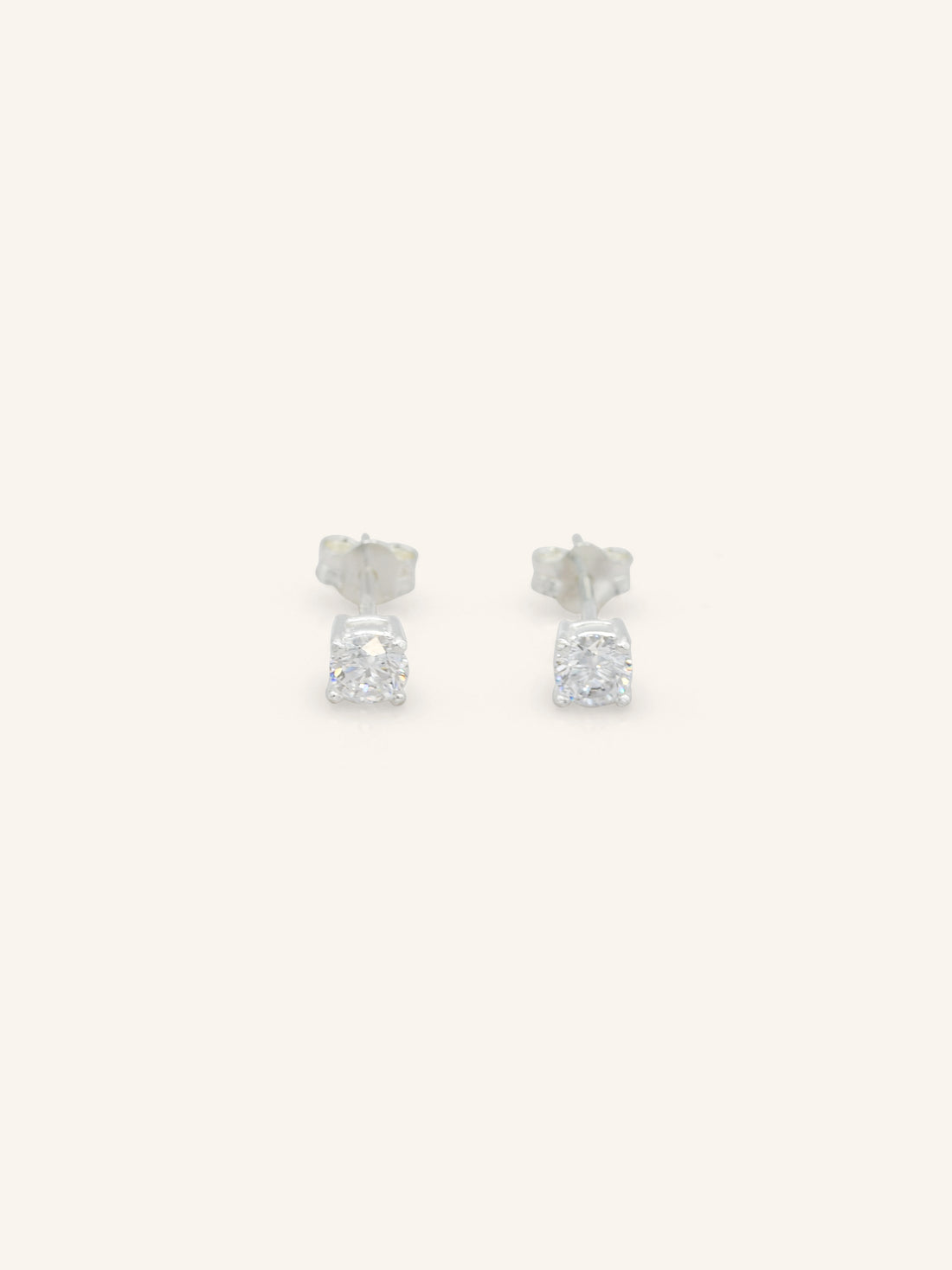 Dainty Sterling Silver CZ Studs