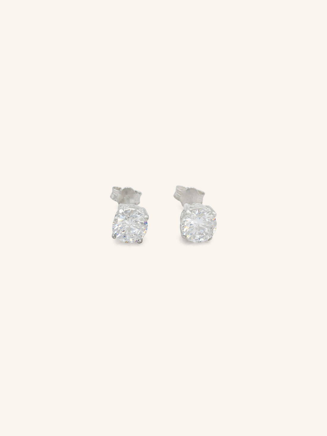 Classic CZ Sterling Silver Studs