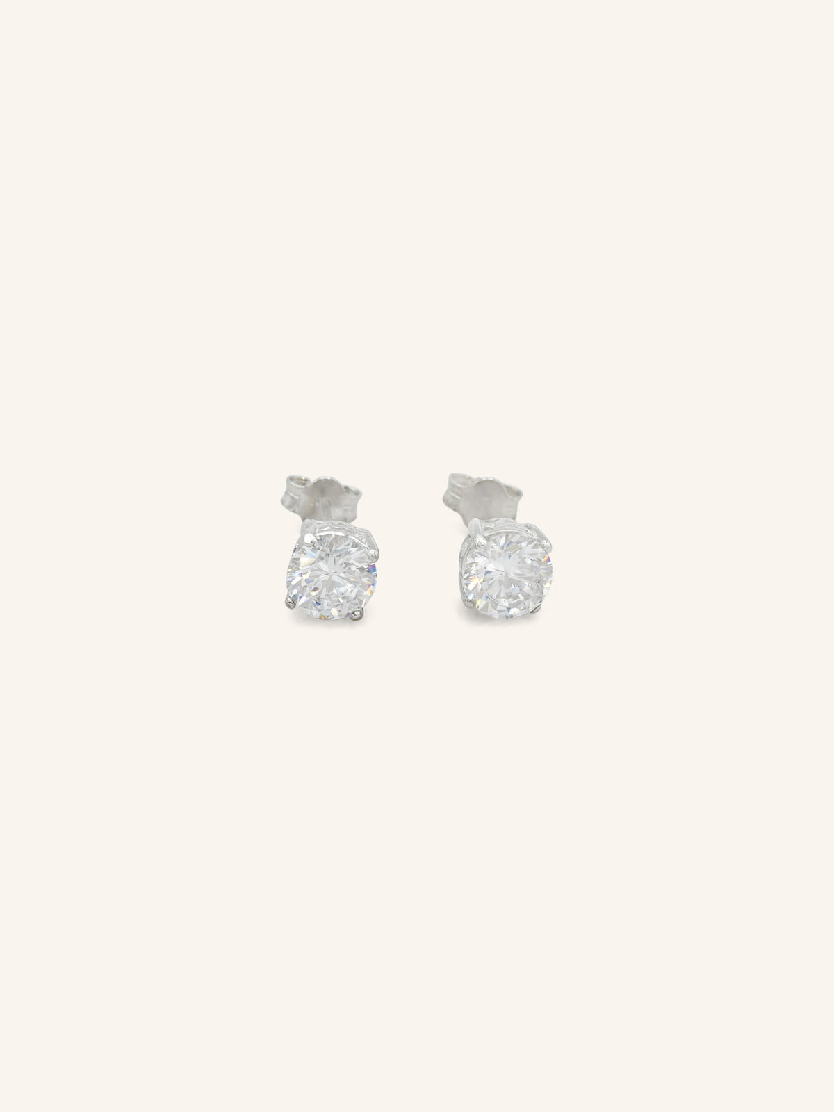 Classic CZ Sterling Silver Studs