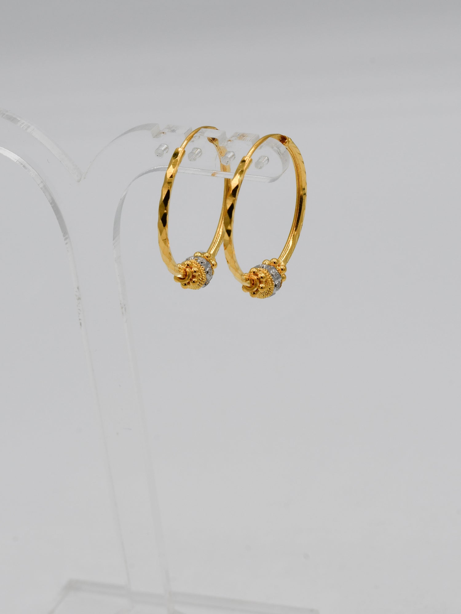 22Ct Gold Two Tone Ball Bali - Roop Darshan