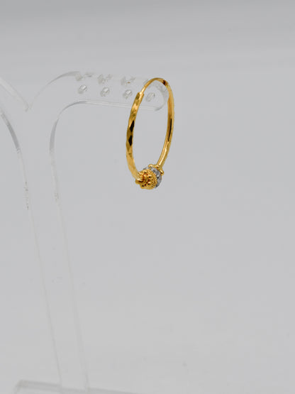 22Ct Gold Two Tone Ball Bali - Roop Darshan