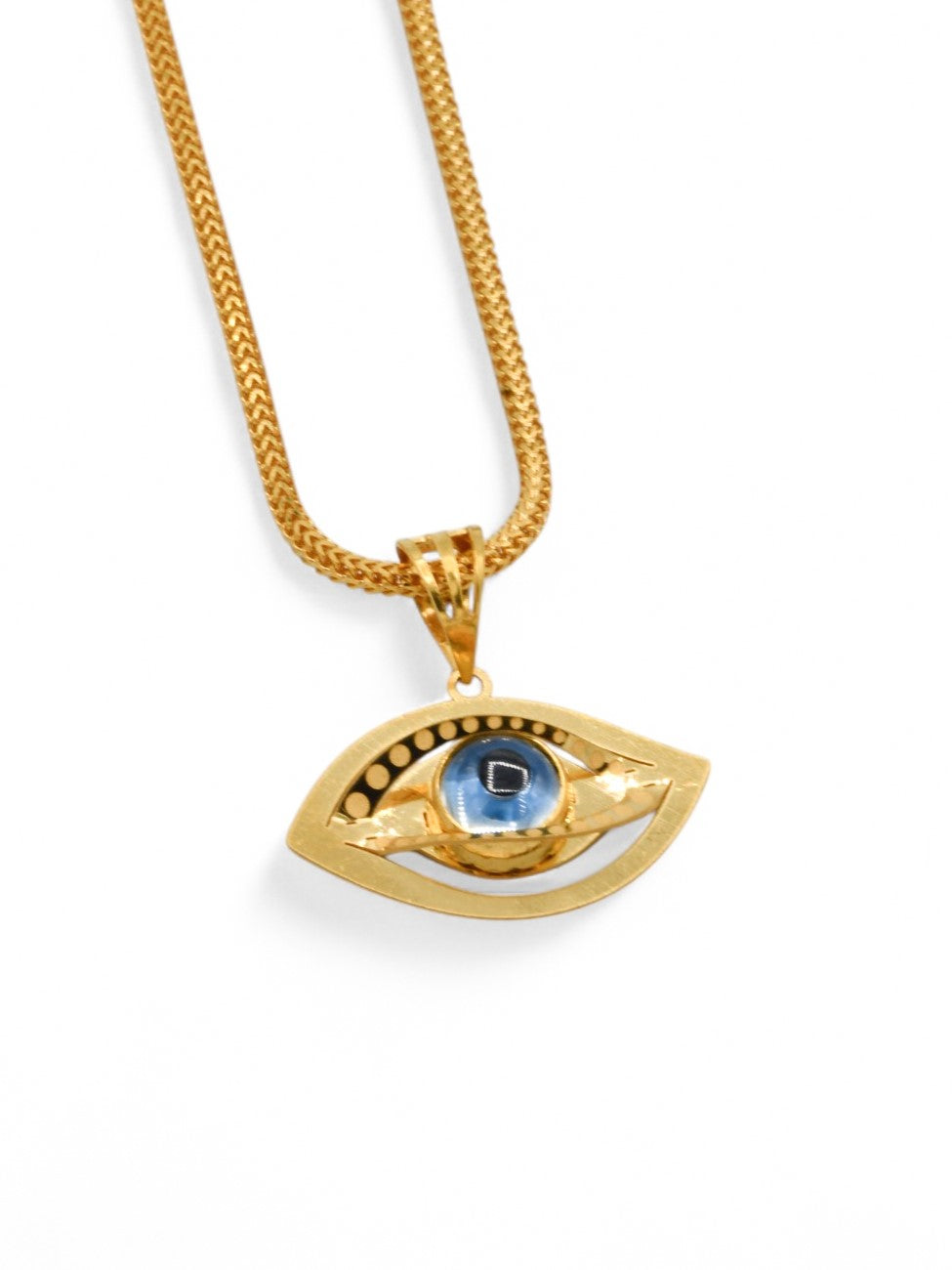 22ct Gold Evil Eye Pendant