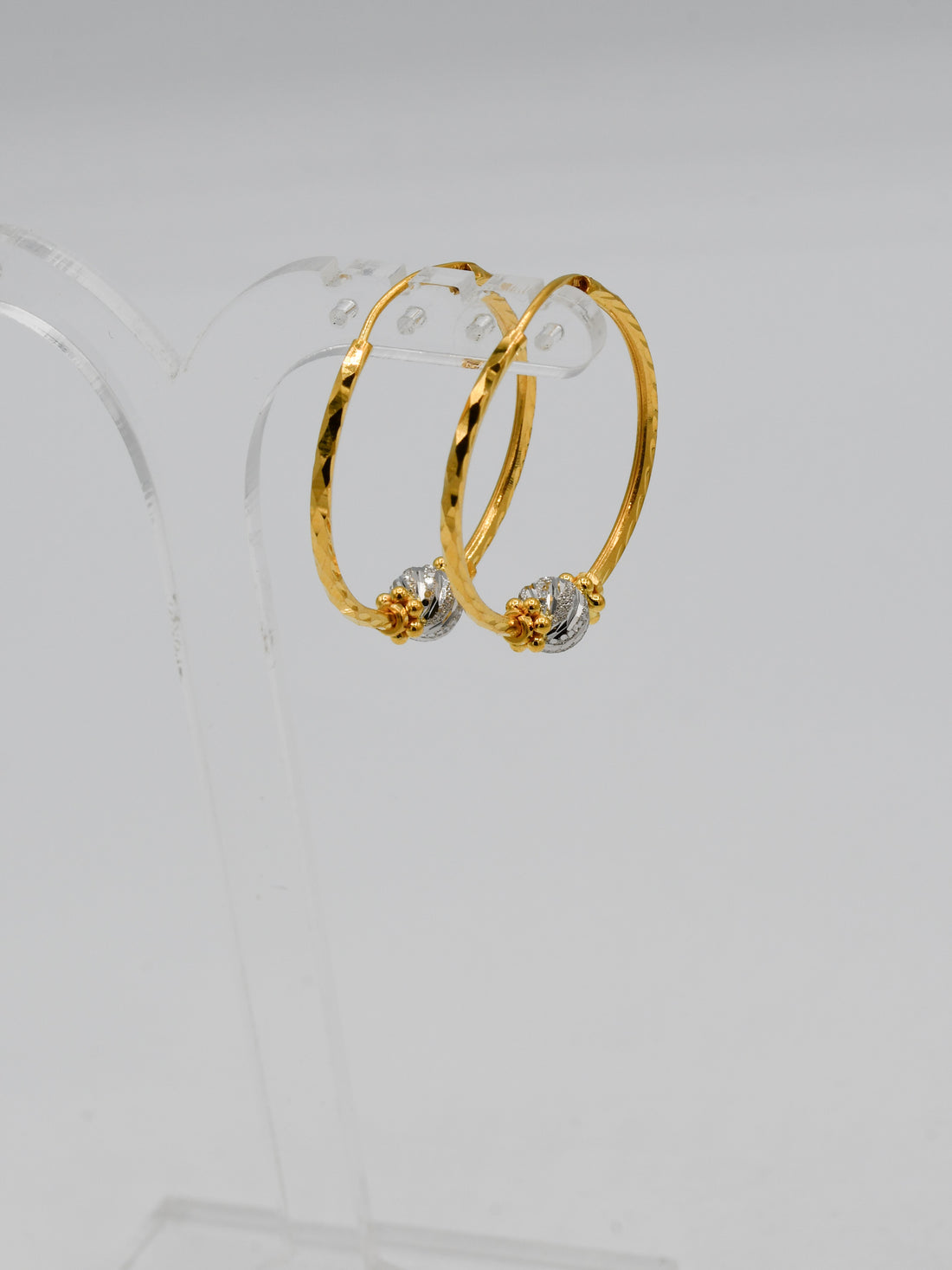 22Ct Gold Two Tone Ball Bali - Roop Darshan