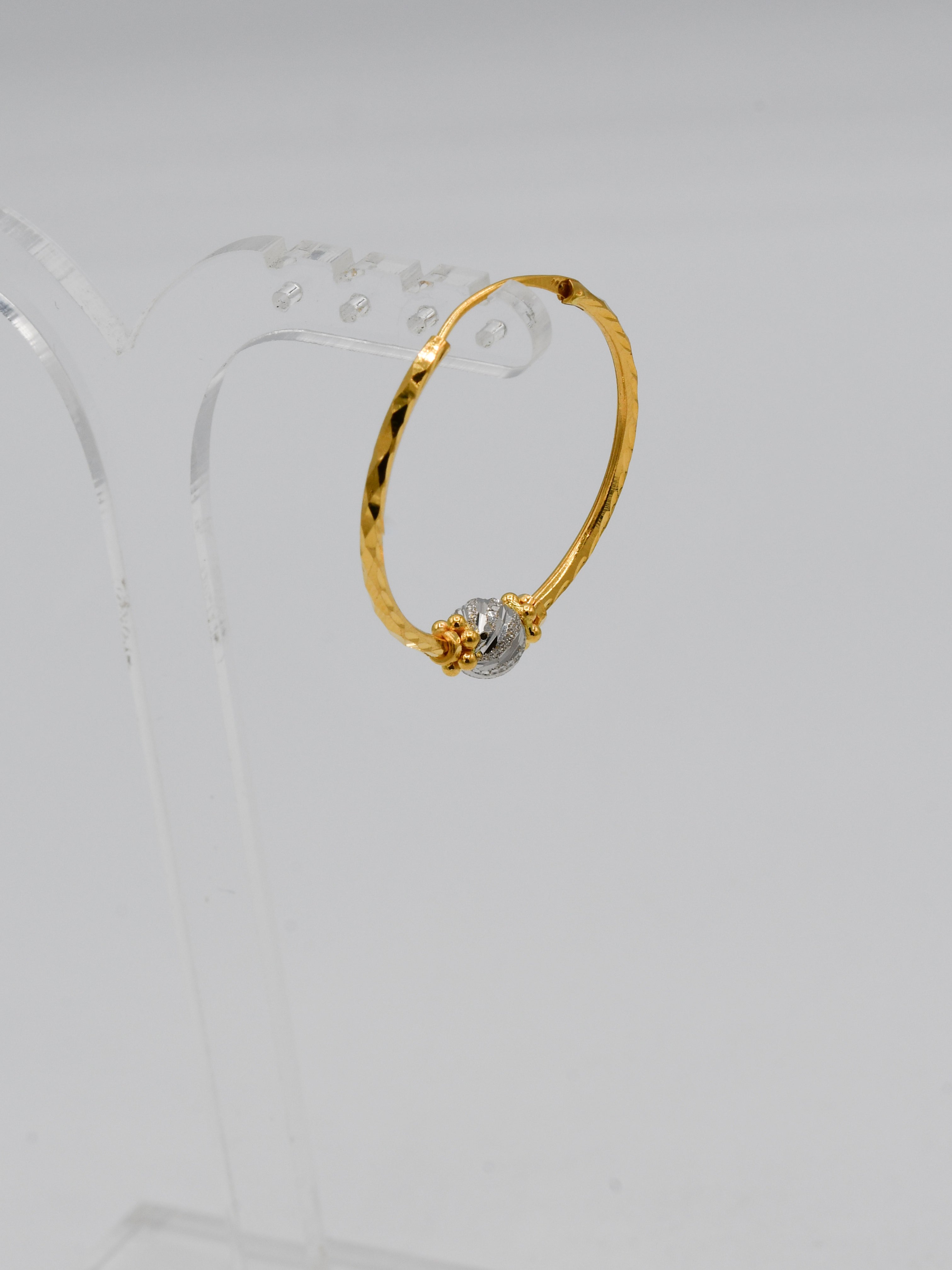 22Ct Gold Two Tone Ball Bali - Roop Darshan