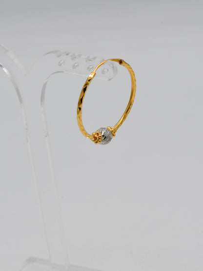 22Ct Gold Two Tone Ball Bali - Roop Darshan