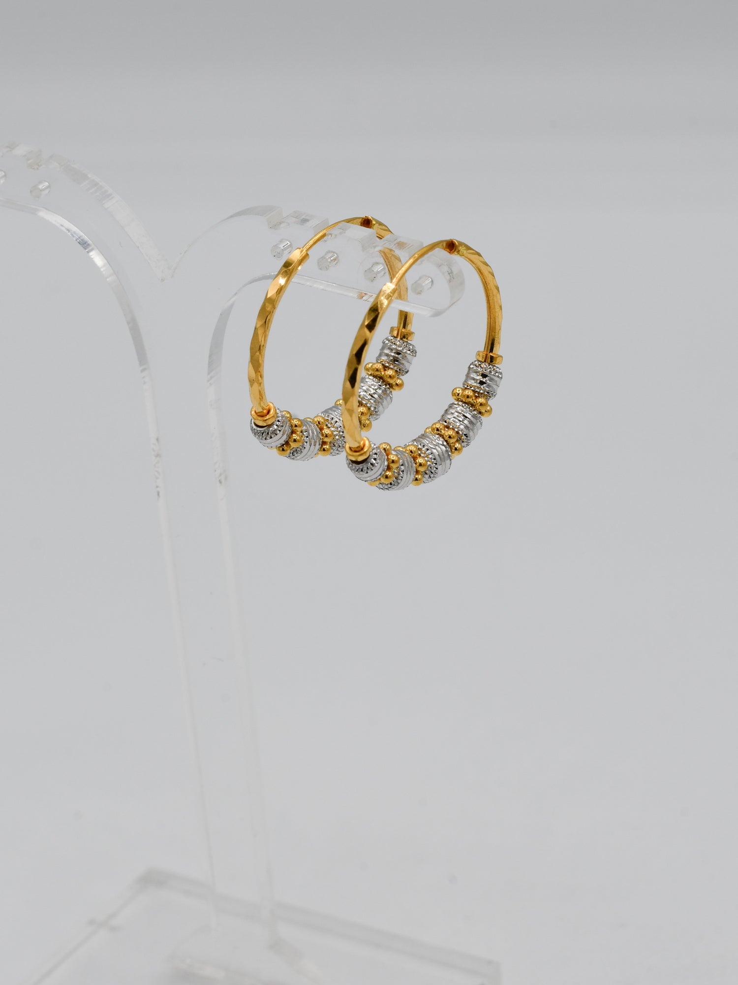 22Ct Gold Two Tone Ball Bali - Roop Darshan