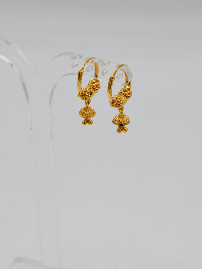 22Ct Gold Jhumkil Bali - Roop Darshan