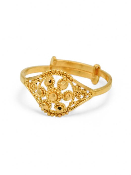 22ct Gold Adjustable Ring - Roop Darshan