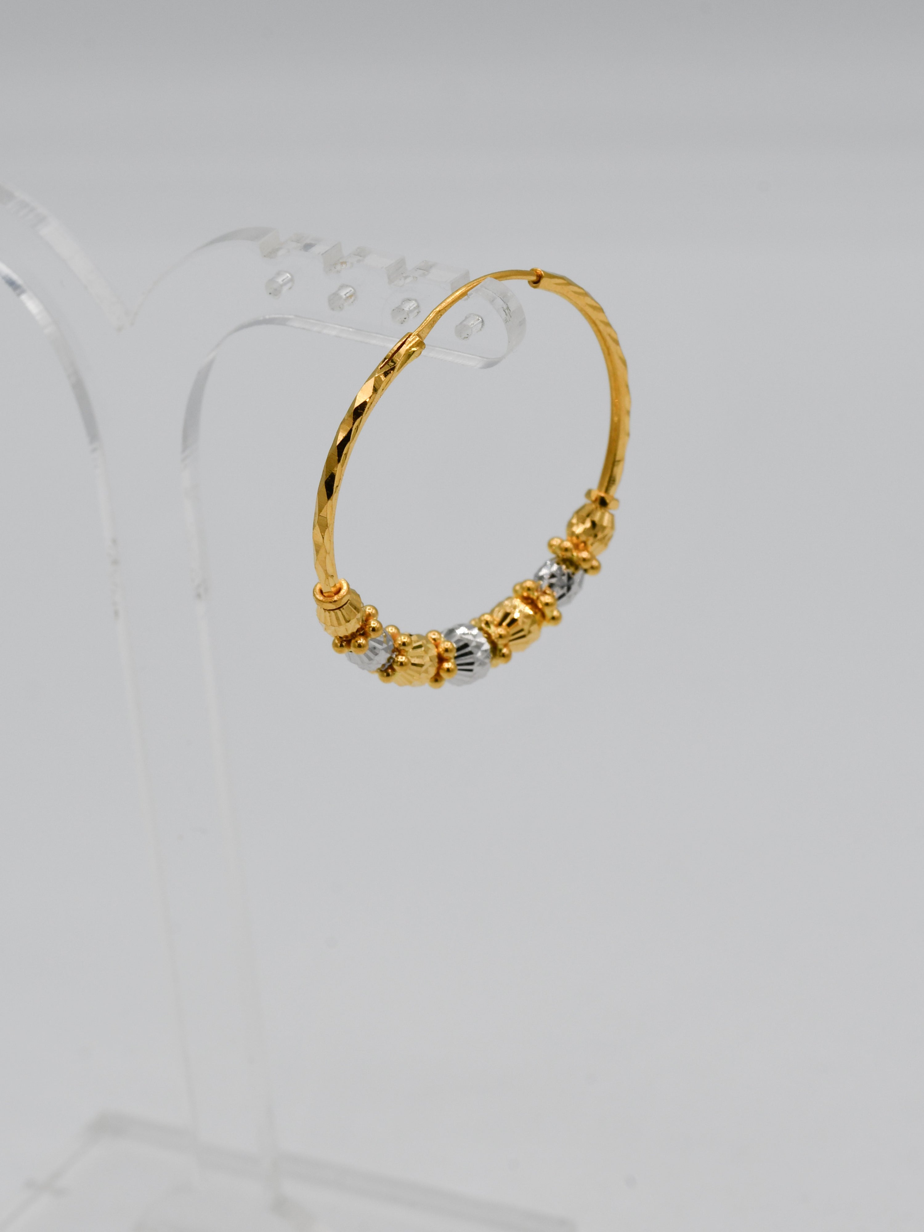 22Ct Gold Two Tone Ball Bali - Roop Darshan