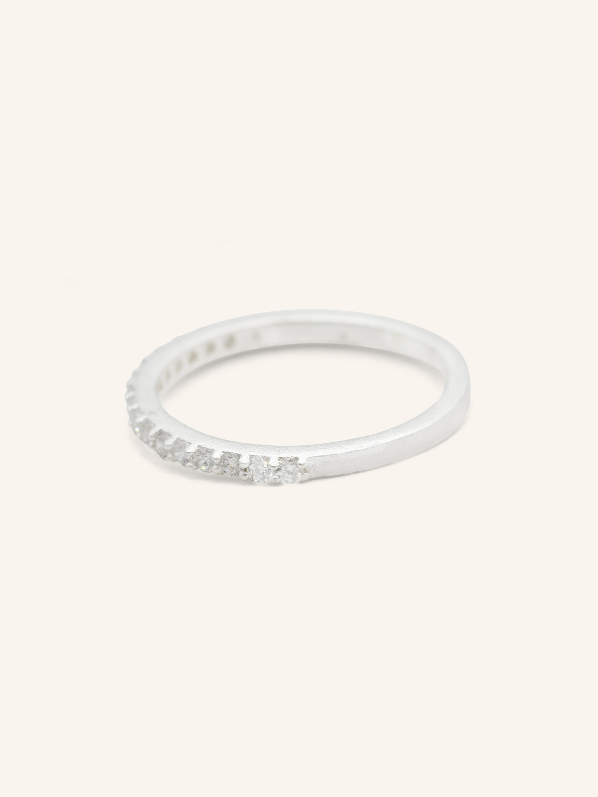 Sterling Silver CZ Eternity Band Ring