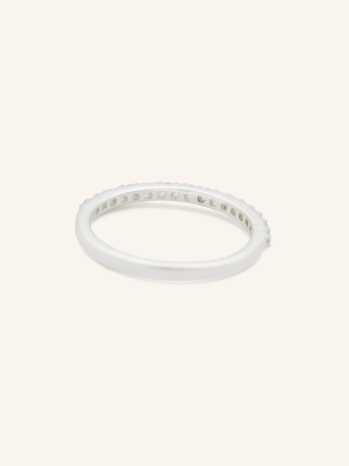 Sterling Silver CZ Eternity Band Ring
