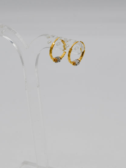 22Ct Gold Two Tone Ball Bali