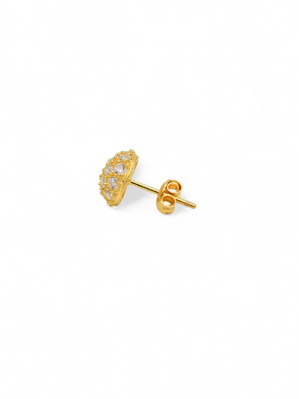 22ct Gold CZ Stud Earrings - Roop Darshan
