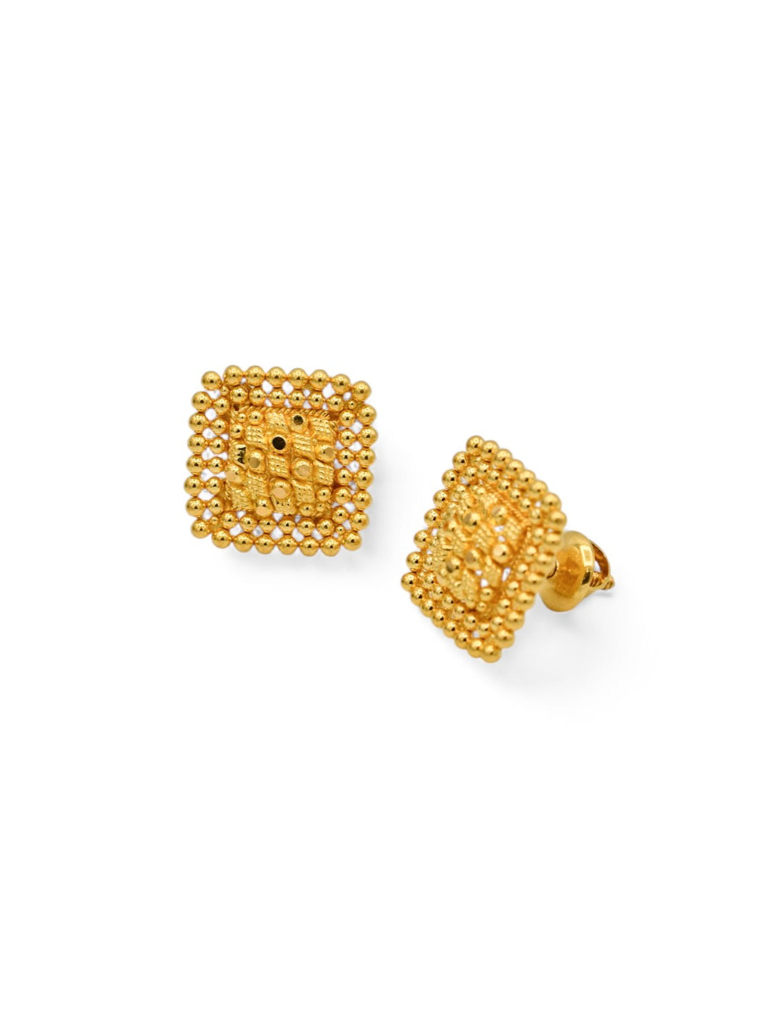 22ct Gold Stud Earrings - Roop Darshan