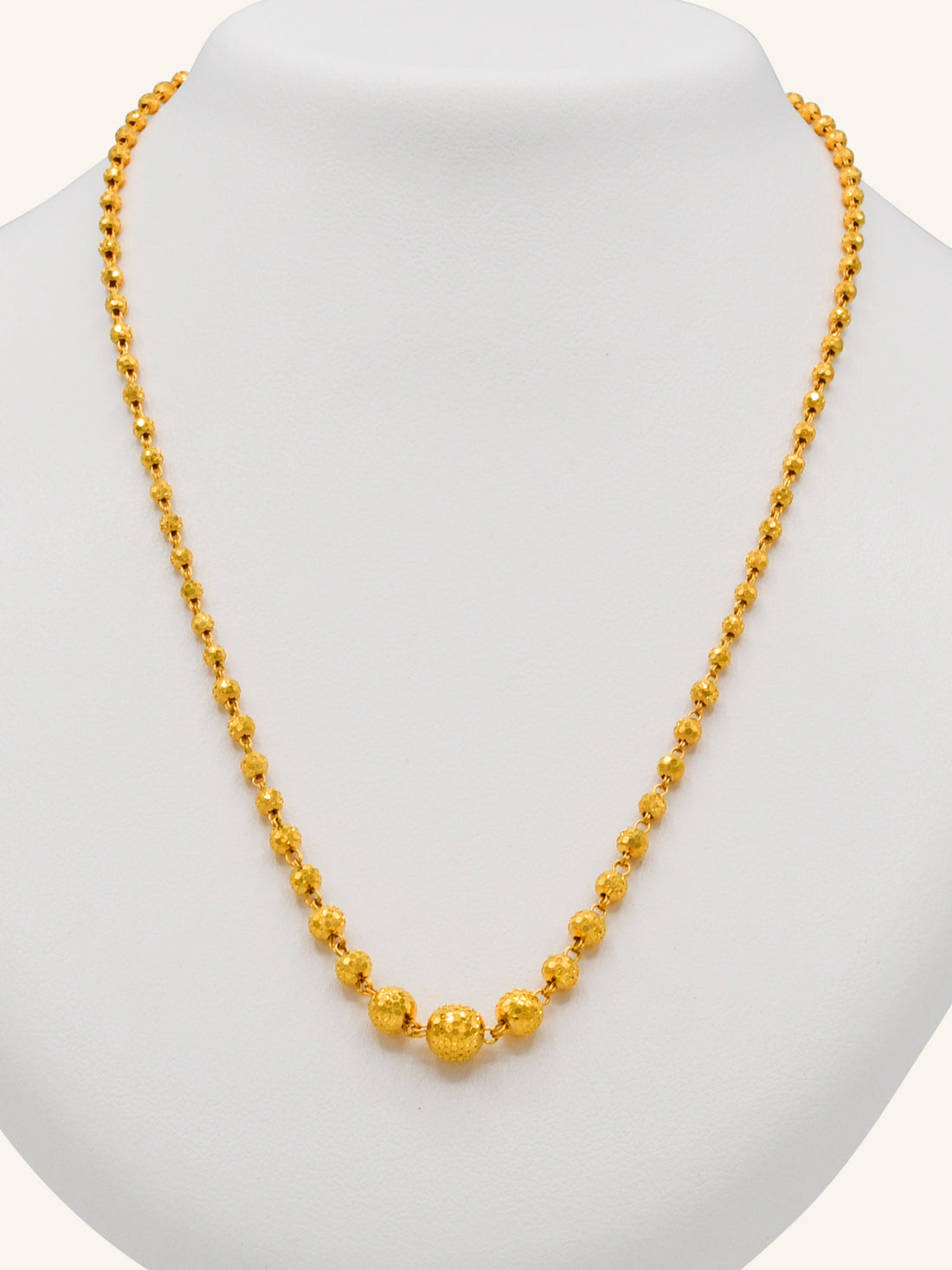 22ct Gold Ball Fancy Chain