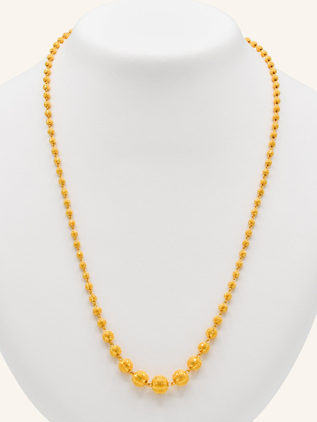 22ct Gold Ball Fancy Chain