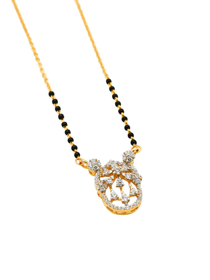 22Ct Gold CZ Mangal Sutra - Roop Darshan
