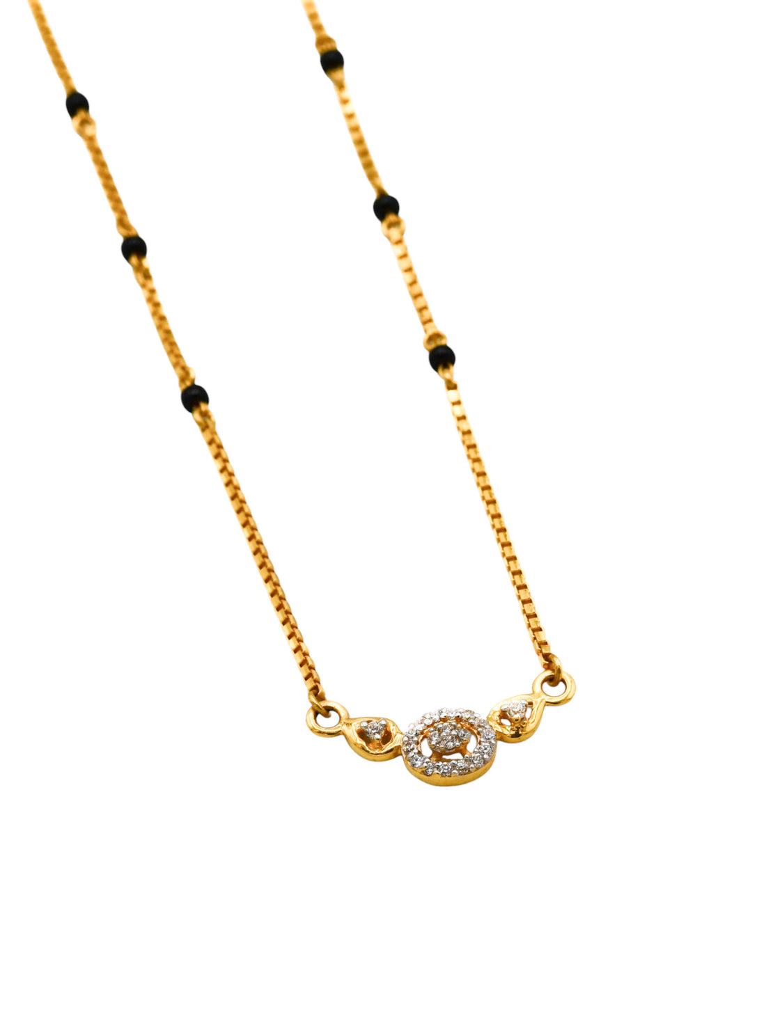 22Ct Gold CZ Mangal Sutra