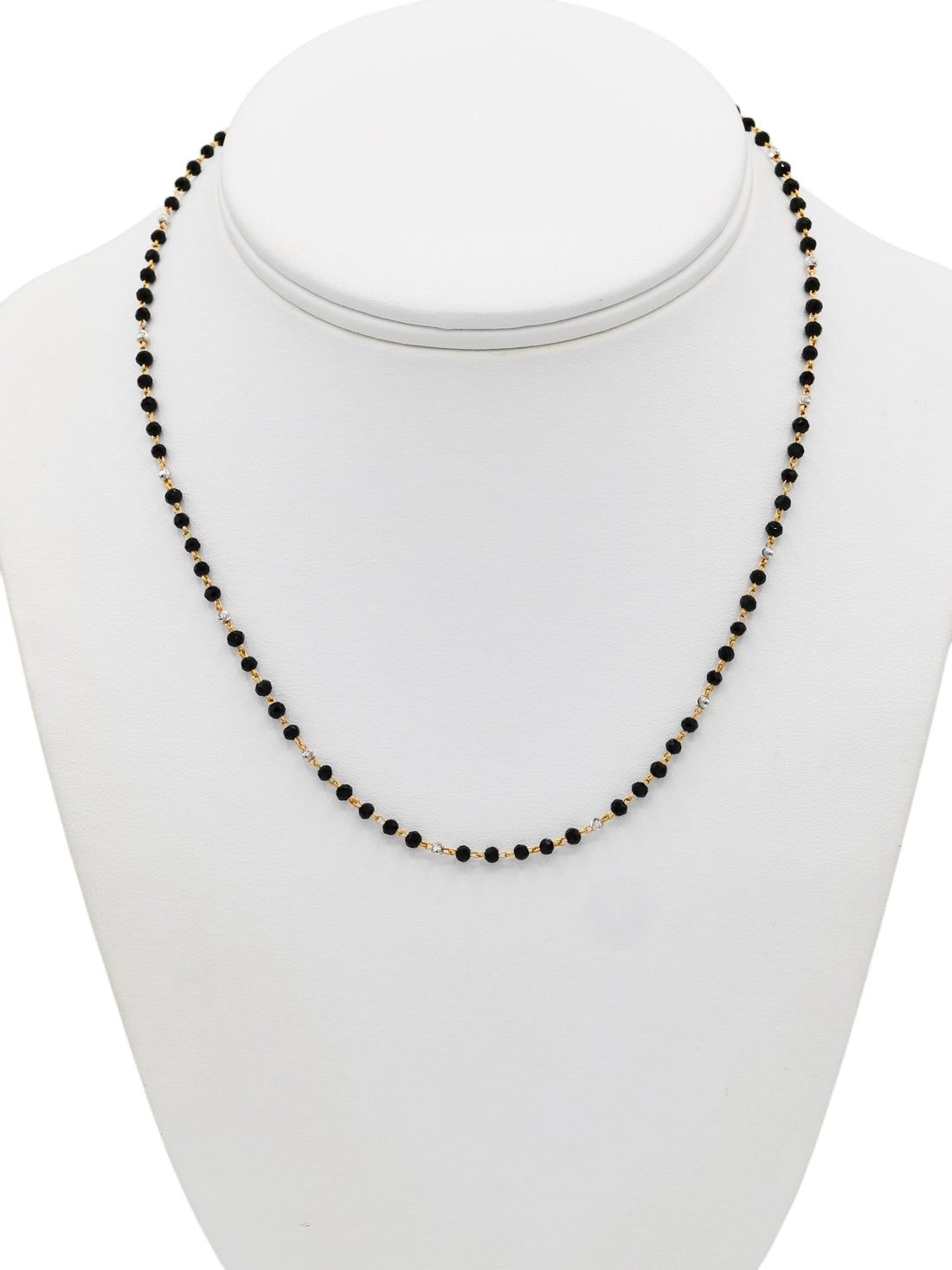 22ct Gold Black Crystal Mangal Sutra - Roop Darshan