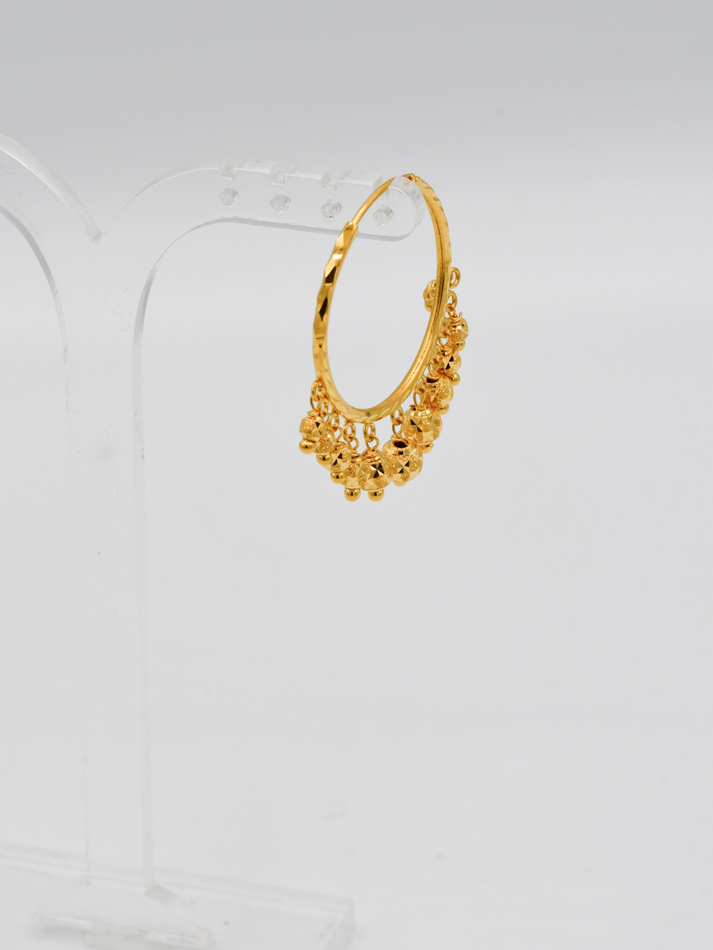 22Ct Gold Ball Hanging Bali - Roop Darshan