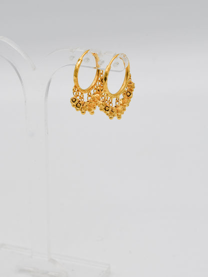 22Ct Gold Ball Hanging Bali - Roop Darshan