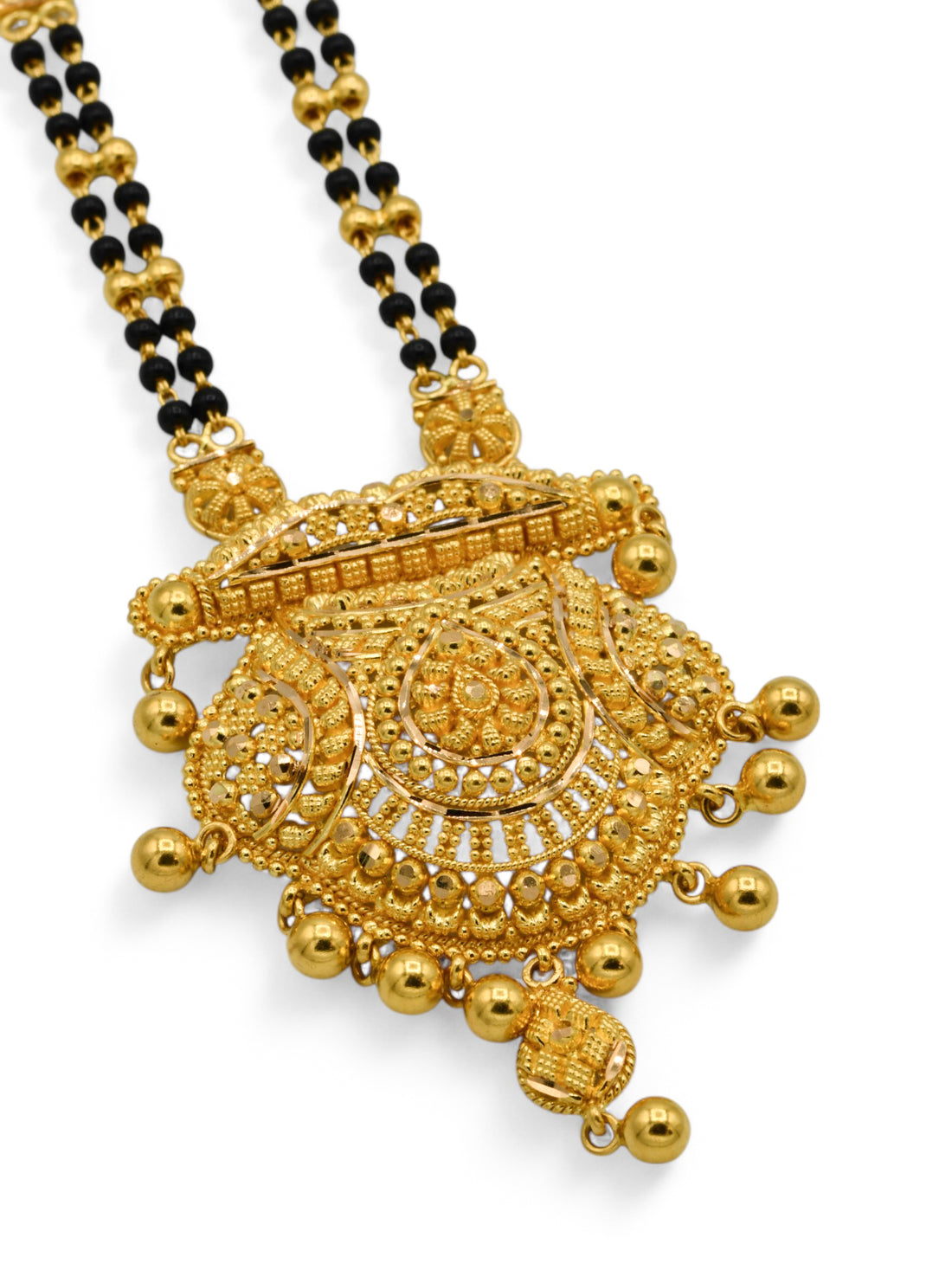 22ct Gold 2 Row Mangal Sutra