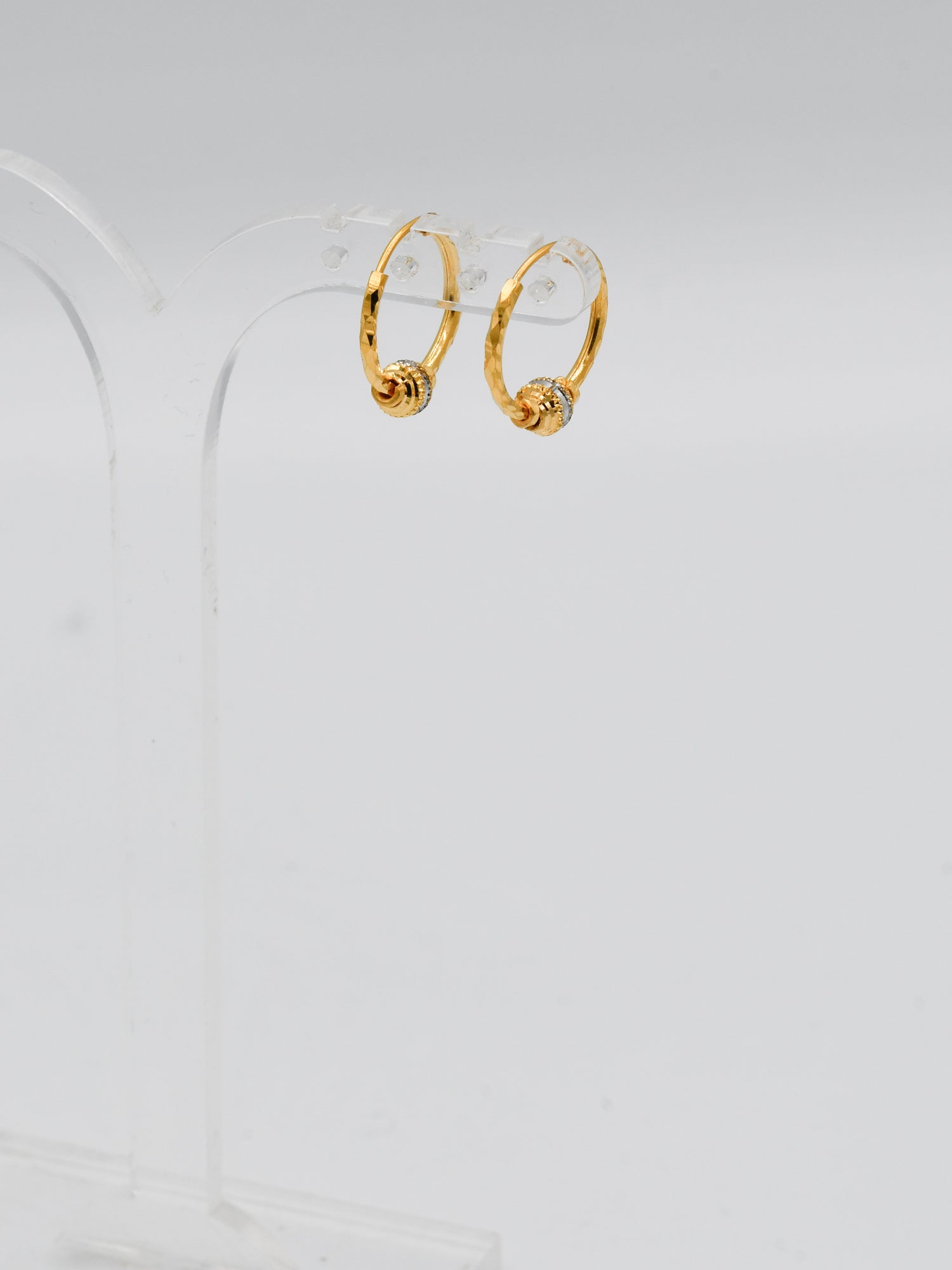 22Ct Gold Two Tone Ball Bali - Roop Darshan