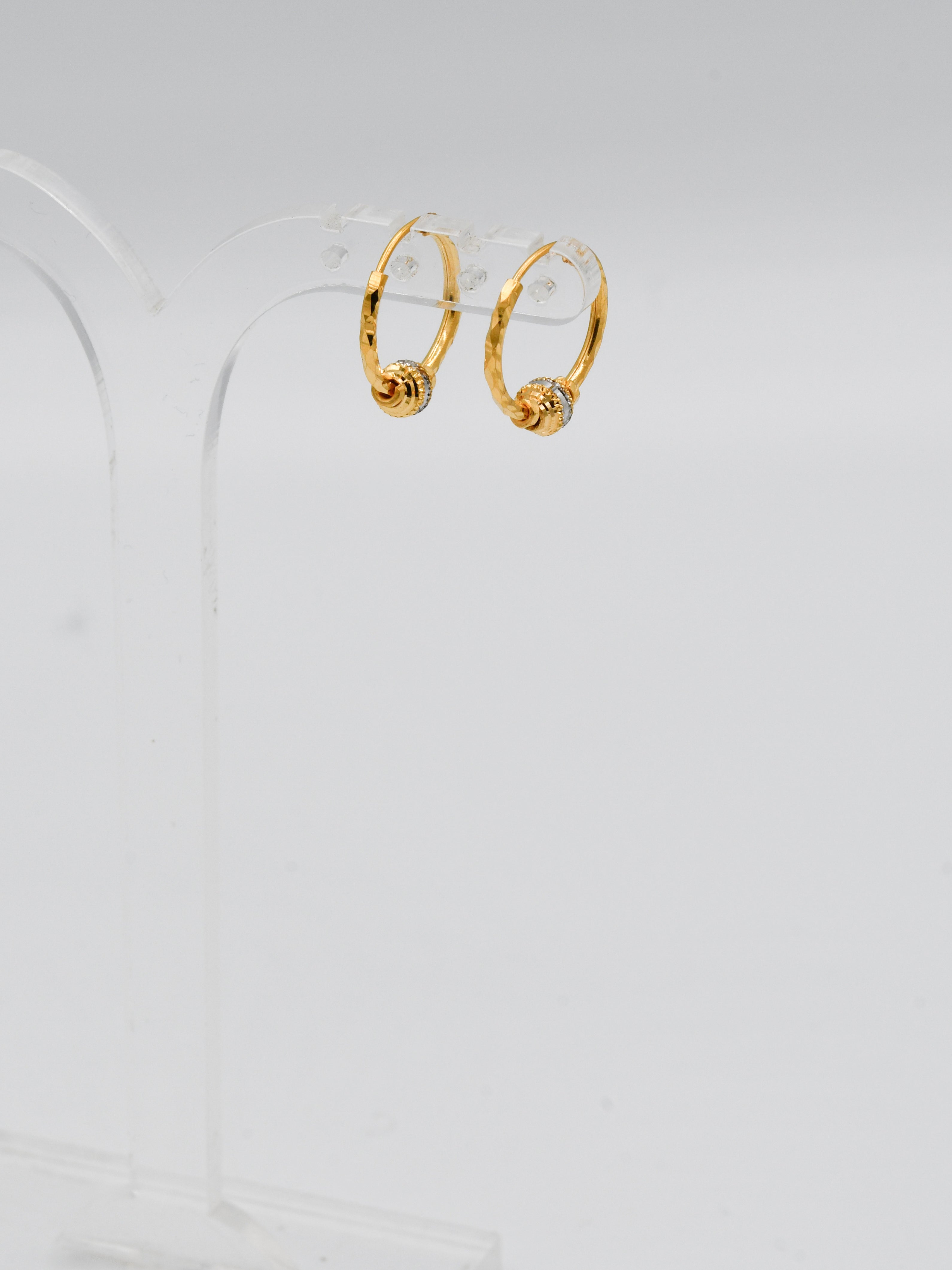 22Ct Gold Two Tone Ball Bali - Roop Darshan