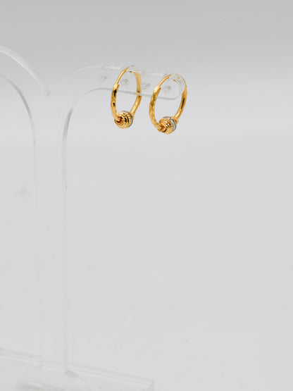 22Ct Gold Two Tone Ball Bali - Roop Darshan