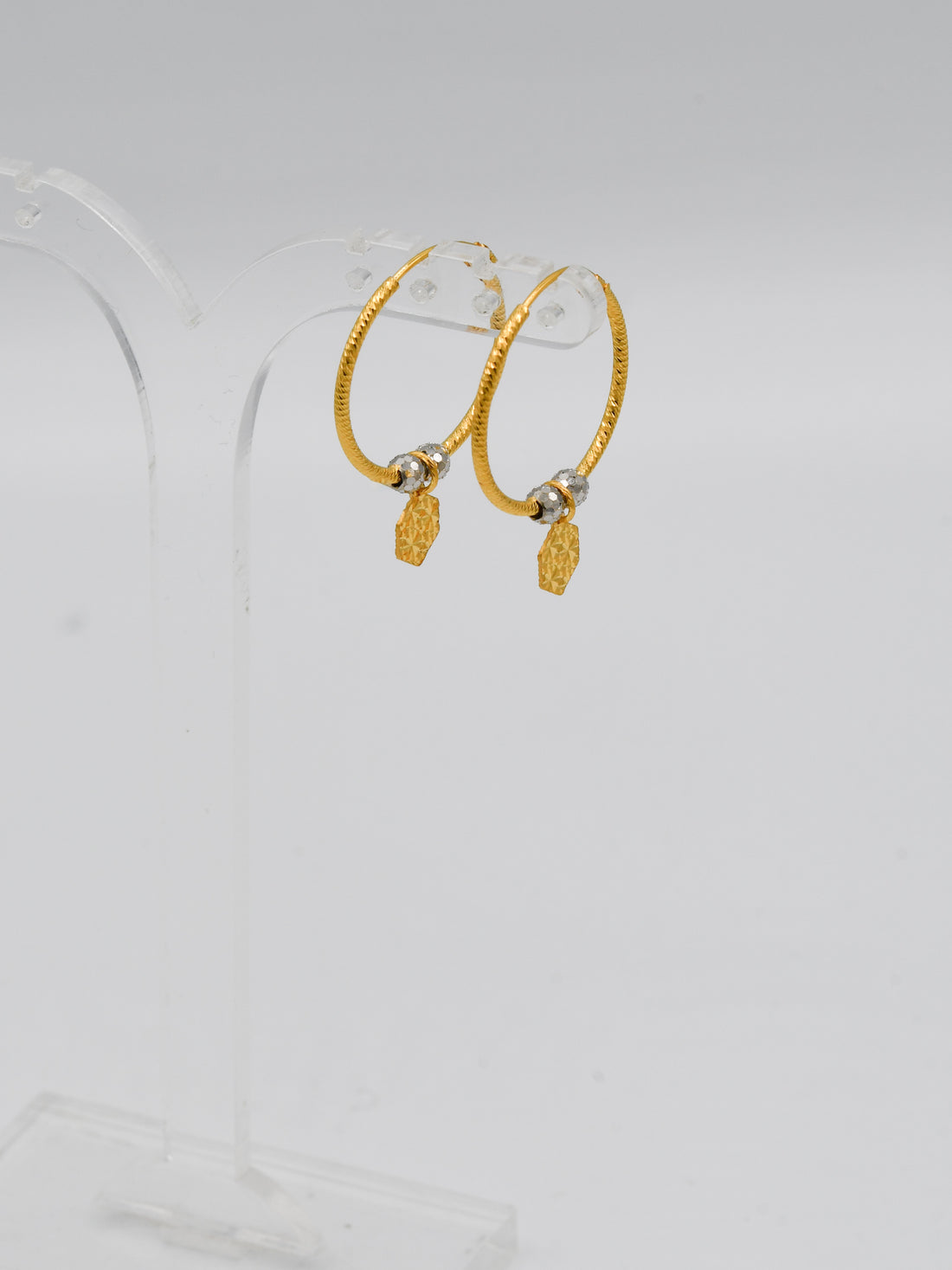 22Ct Gold Two Tone Ball Bali