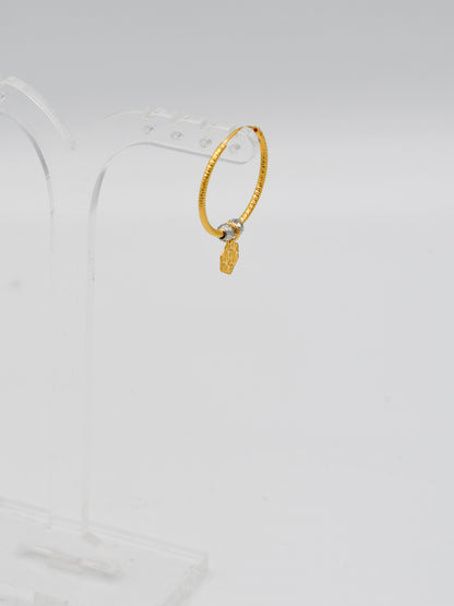 22Ct Gold Two Tone Ball Bali - Roop Darshan