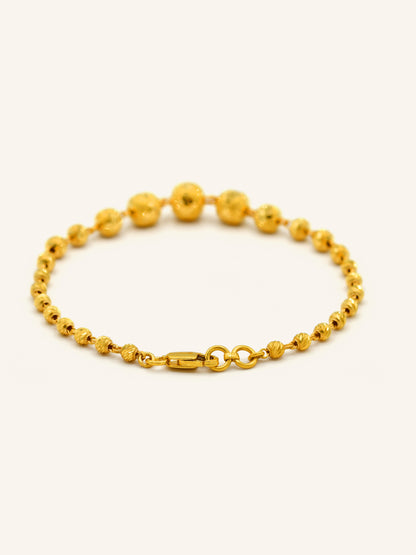 22ct Gold Ball Bracelet