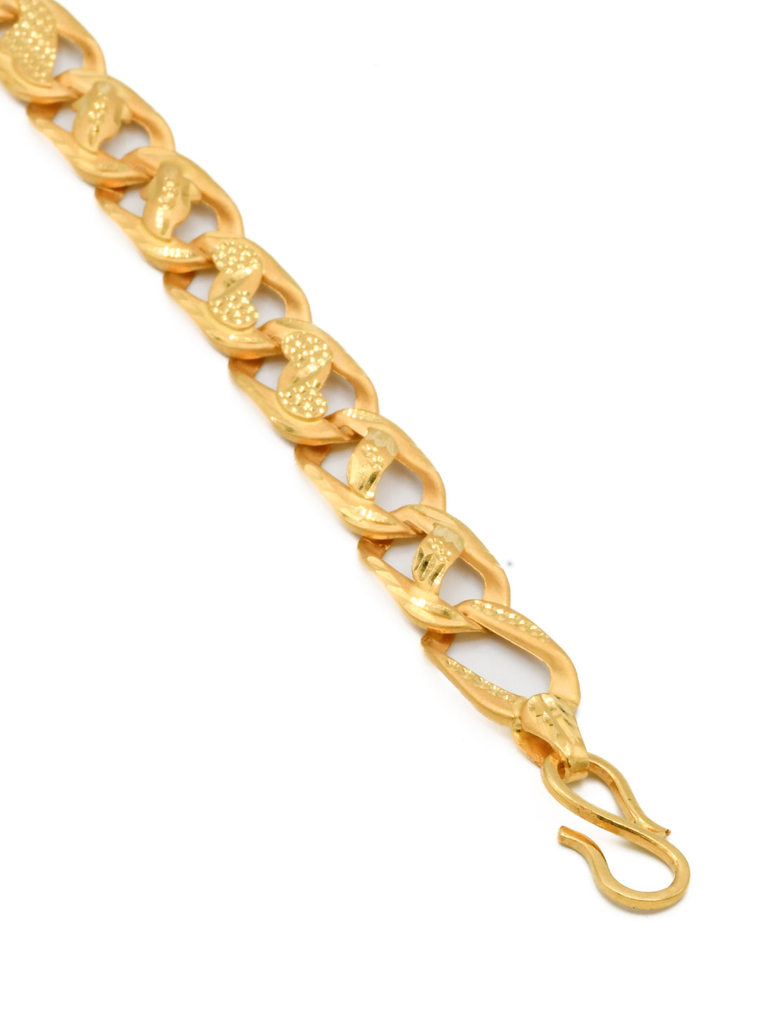 22ct Gold Hollow Mens Bracelet