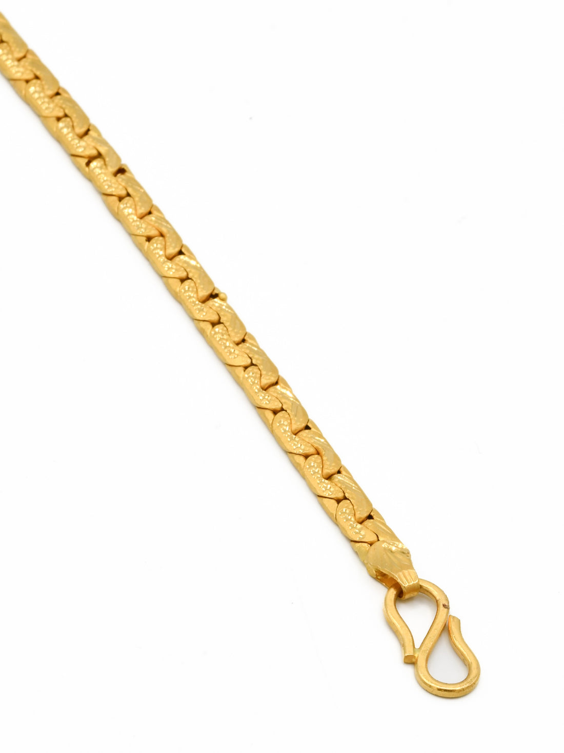 22ct Gold Hollow Mens Bracelet